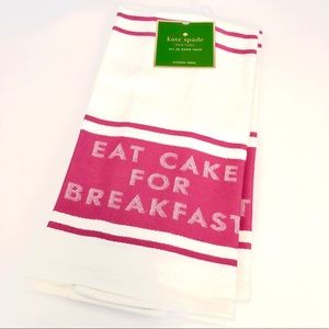 Kate Spade Eat Cake For Breakfast kitchen towels